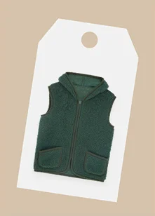 Wool Gilet - Moss Green