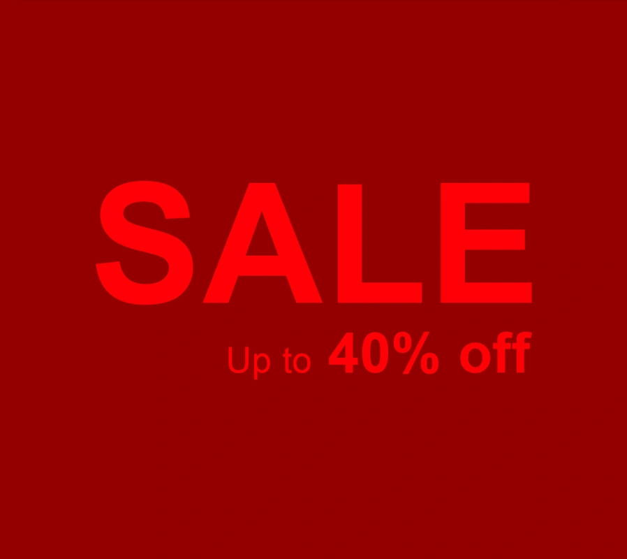 Sale - up to 40% OFF